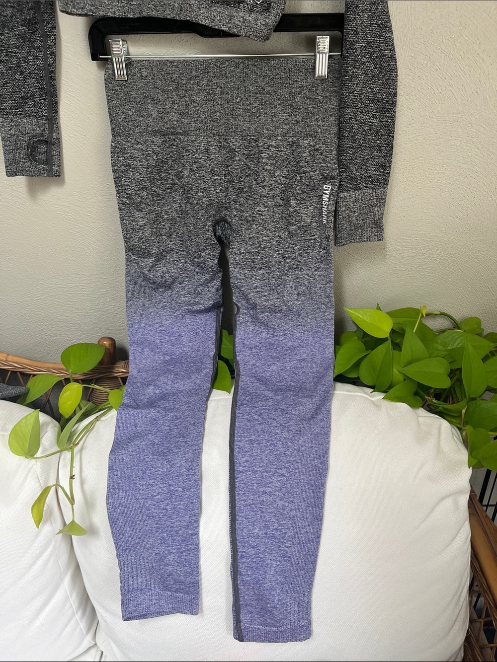 Gymshark Ombre Seamless Leggings - Gray to Purple. Bundle & Save!
